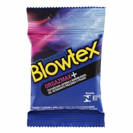 PRESERVATIVO BLOWTEX ORGAZMAX COM 3 UNIDADES