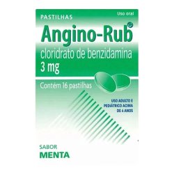 Angino Rub Menta 16 Pastilhas