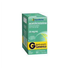 ACETILCISTEINA 20MG/ML 100ML EUROFARMA GENÉRICO L