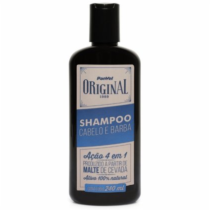 SHAMPOO CABELO E BARBA 4 EM 1 PANVEL ORIGINAL 240ML