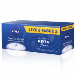 Sabonete Barra Nivea Creme Care Leve 6 Pague 5 90g