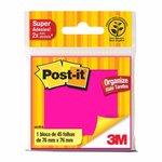 Bloco Post-It 3m 76x76 45fls Rosa