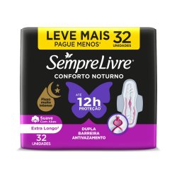 Absorvente Externo Nortuno Sempre Livre Adapt Plus Noite E Dia Suave 32un Leve Mais Pague Menos