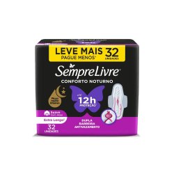 Absorvente Externo Nortuno Sempre Livre Adapt Plus Noite E Dia Suave 32un Leve Mais Pague Menos