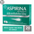 ANALGÉSICO ASPIRINA MICROATIVA COM 20 COMPRIMIDOS