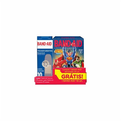 CURATIVO BANDAID DECORADOS C/25 GRÁTIS 10 UNIDADES