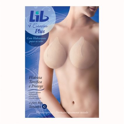MODELADOR PARA SEIOS LIB 4 ESTAÇÕES PLUS TAMANHO G BEGE COM 2 PARES