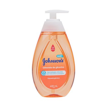 SABONETE LÍQUIDO GLICERINA DA CABEÇA AOS PÉS JOHNSON'S BABY 400ML