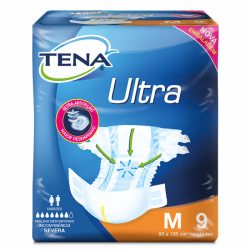 Fralda Geriátrica Tena Slip Ultra M 9 Unidades