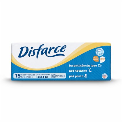 ABSORVENTE HIGIÊNICO DISFARCE COM 15 UNIDADES