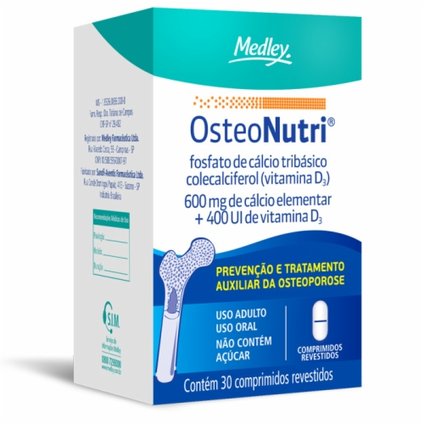 OSTEONUTRI 600MG/400UI 30 COMPRIMIDOS