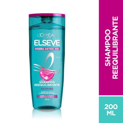 SHAMPOO ELSEVE HYDRA DETOX ANTIOLEOSIDADE 200ML