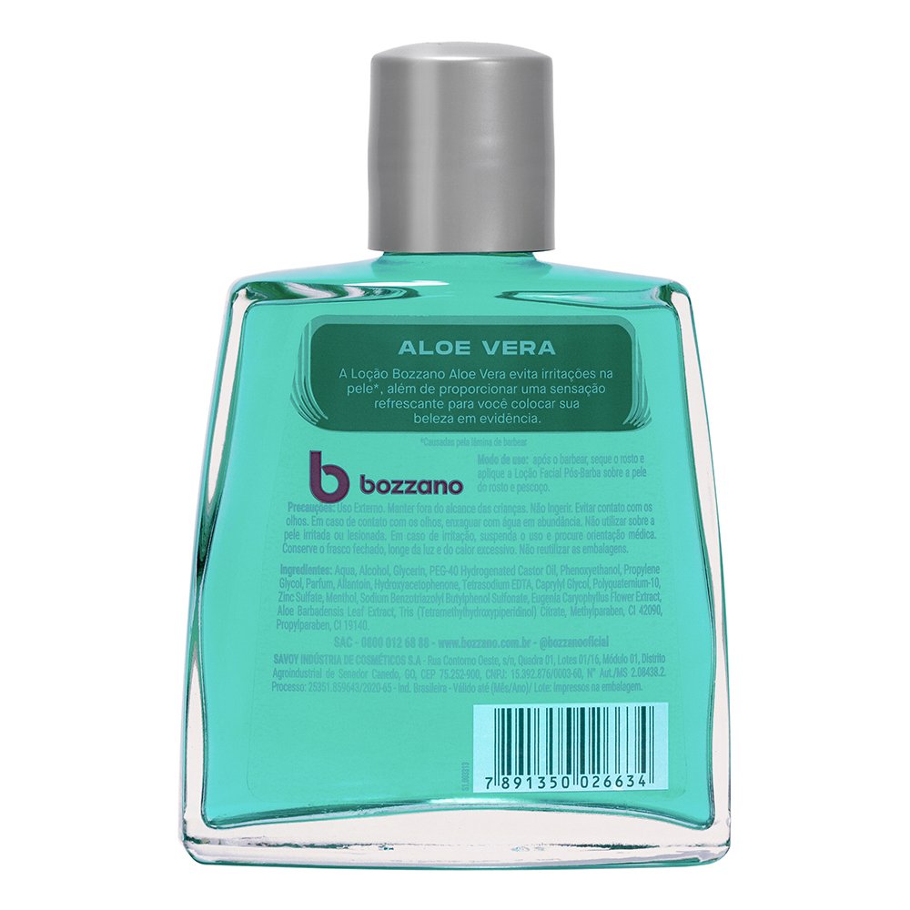 Lo o P s Barba Bozzano Aloe Vera 100ml PanVel Farm cias