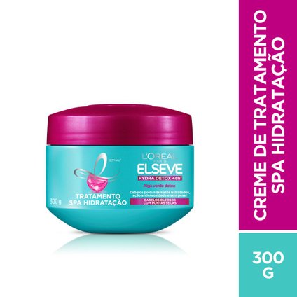 CREME DE TRATAMENTO ELSEVE HYDRA DETOX 300G