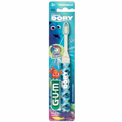ESCOVA DENTAL GUM FINDING DORY MACIA TIMER LIGHT +3 ANOS