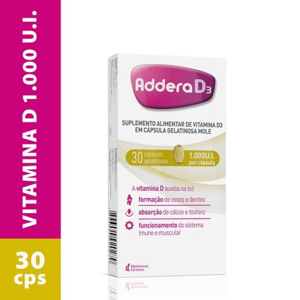 ADDERA D3 1.000UI 30 CÁPSULAS