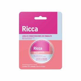 LENÇO REMOVEDOR DE ESMALTE RICCA 32UN
