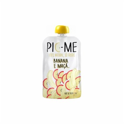 PURÊ DE FRUTAS PICME BANANA E MAÇÃ 100G