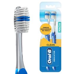 Kit Escova Dental Macia Oral-b Indicator Clean 2 Unidades