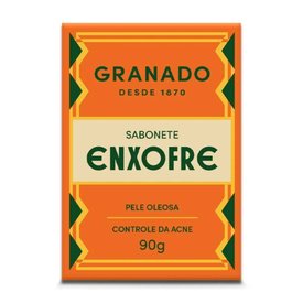 SABONETE DE ENXOFRE EM BARRA GRANADO PARA CONTROLE DA ACNE 90G