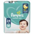 FRALDA PAMPERS CONFORT SEC PACOTÃO M COM 24 UNIDADES