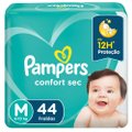 FRALDA PAMPERS CONFORT SEC MEGA M COM 44 UNIDADES