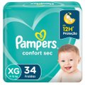 FRALDA PAMPERS CONFORT SEC MEGA XG COM 34 UNIDADES