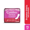 PROTETOR DIÁRIO CAREFREE PROTEÇÃO SEM FRAGRÂNCIA 15 UNIDADES