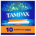 ABSORVENTE INTERNO TAMPAX SUPER PLUS COM 10 UNIDADES