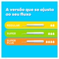 ABSORVENTE INTERNO TAMPAX SUPER PLUS COM 10 UNIDADES