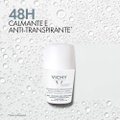 DESODORANTE ANTITRANSPIRANTE ROLL-ON VICHY DEO 48H PARA PELE SENSÍVEL SEM PERFUME 50ML