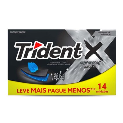 GOMA DE MASCAR TRIDENT FRESH INTENSE 14 UNIDADES