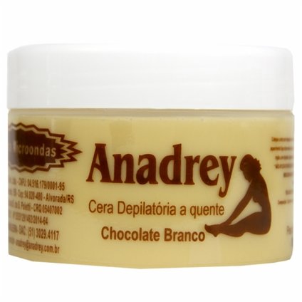 CERA DEPILATÓRIA QUENTE ANADREY CHOCO BRANCO  POTE 260G