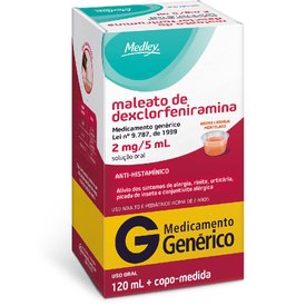 MALEATO DEXCLORFENIRAMINA 120ML MEDLEY GENÉRICO L