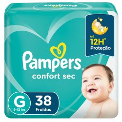 Fralda Pampers Confort Sec Mega G Com 38 Unidades