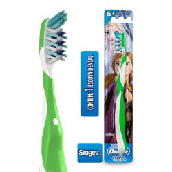 Escova Dental Infantil Oral-b Stages Frozen Macia +6 Anos