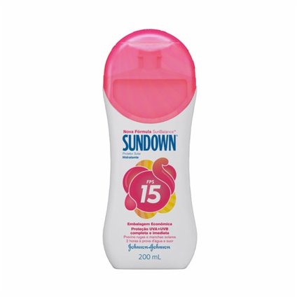 PROTETOR SOLAR SUNDOWN FPS15 200ML - EMBALAGEM ECONÔMICA