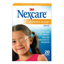 Protetor Ocular Nexcare Infantil Com 20 Unidades