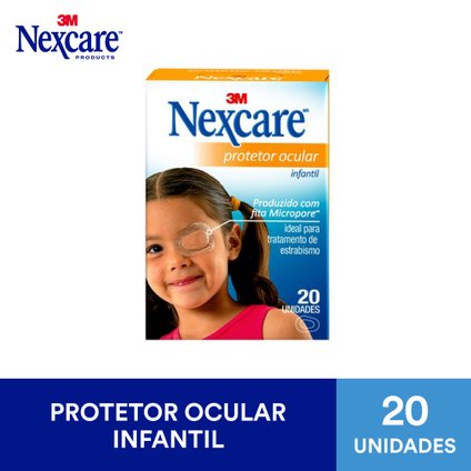 PROTETOR OCULAR NEXCARE INFANTIL COM 20 UNIDADES