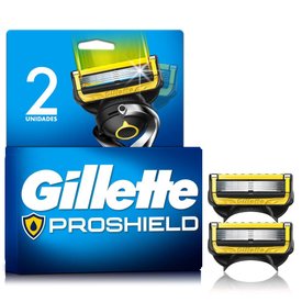 CARGA PARA APARELHO DE BARBEAR GILLETTE PROSHIELD 2 UNIDADES