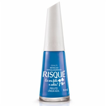 ESMALTE RISQUE PIRULITO LINGUA AZUL