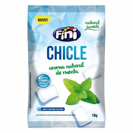 GOMA DE MASCAR  NATURAL SWEETS SEM AÇÚCARES FINI 18G