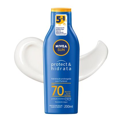 PROTETOR SOLAR NIVEA SUN PROTECT HIDRATA FPS 70 200ML