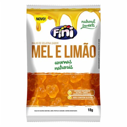 BALA NAT SWEETS MEL E LIMÃO FINI 18G