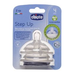 Bico Chicco Step Up 4m+ Fluxo Ajustavel C/2