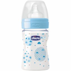 Mamadeira Chicco Well-being 150ml 0+ Azul