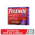 TYLENOL DC MÚLTIPLAS DORES PARACETAMOL 1G + CAFEÍNA 130G 20 C0MPRIMIDOS
