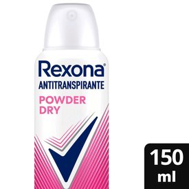 DESODORANTE ANTITRANSPIRANTE AEROSOL FEMININO REXONA POWDER DRY 72 HORAS 150ML