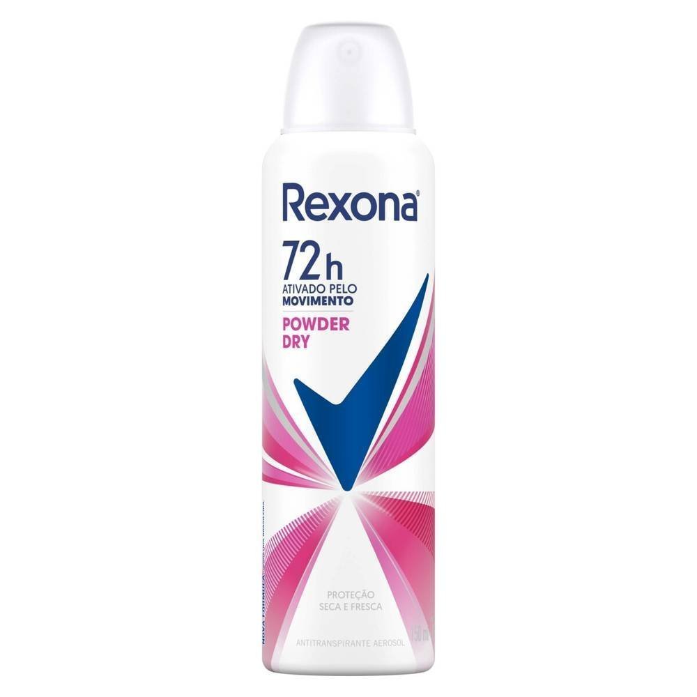 Desodorante Antitranspirante Aerosol Feminino Rexona Invisible 72 Horas  150ml - PanVel Farmácias