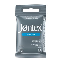 Preservativo Jontex Sensitive Com 3 Unidades